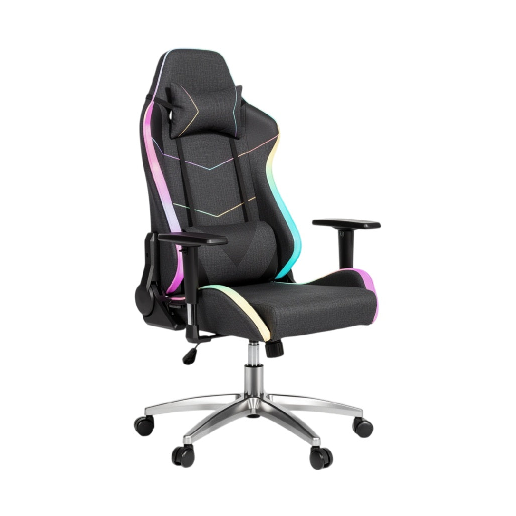 **Tytuł techniczny: Ergonomiczne krzesło gamingowe z tęczowym oświetleniem LED**