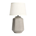 **Nowoczesna lampa stołowa o geometrycznym kształcie**